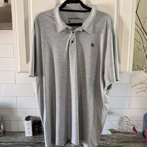 Hurley Men's Light Gray Polo Shirt